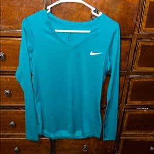Nike Women's Teal Long Sleeve Top